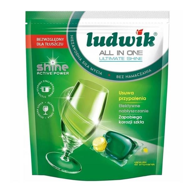 قرص ماشین ظرفشویی لودویک مدل Ultimate Shine بسته 50 عددی